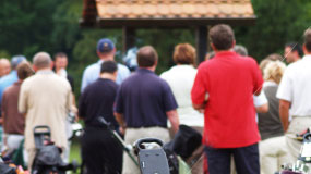 Tiger Golf Crowd